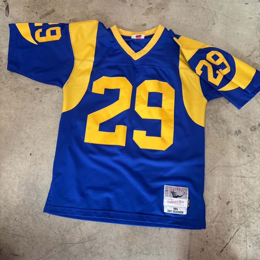 Mitchell & Ness Blue and Yellow Football Jersey with Number 29